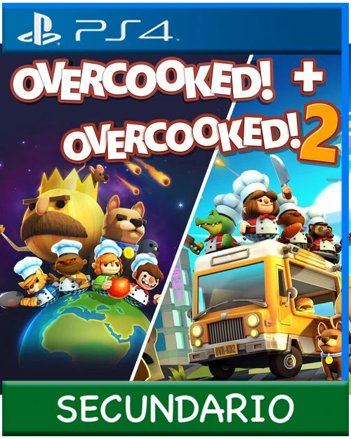 Ps4 Digital Overcooked + Overcooked 2 Secundario