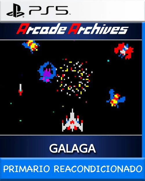 Ps5 Digital Arcade Archives GALAGA Primario Reacondicionado