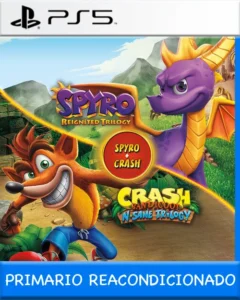 Ps5 Digital Spyro + Crash Remastered Game Bundle Primario Reacondicionado