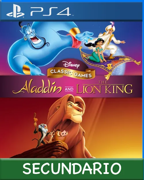 Ps4 Digital Disney Classic Games: Aladdin and The Lion King Secundario